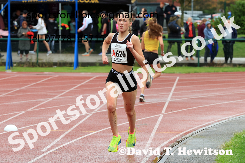 Womens Under-17s 2025 Northern Athletics Autumn Road Relays, Leigh, Lancashire. Photo: David T. Hewitson/Sports for All Pics